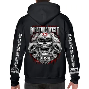 2024 Biketoberfest Daytona Beach Chained Shield Pullover Hoodie