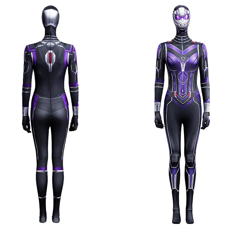 Cassie Lang Cosplay Costume Ant Man and the Wasp Quantumania Purple Jumpsuit