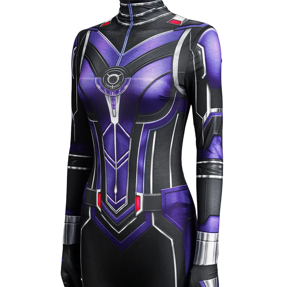 Cassie Lang Cosplay Costume Ant Man and the Wasp Quantumania Purple Jumpsuit