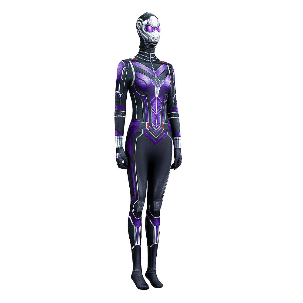 Cassie Lang Cosplay Costume Ant Man and the Wasp Quantumania Purple Jumpsuit