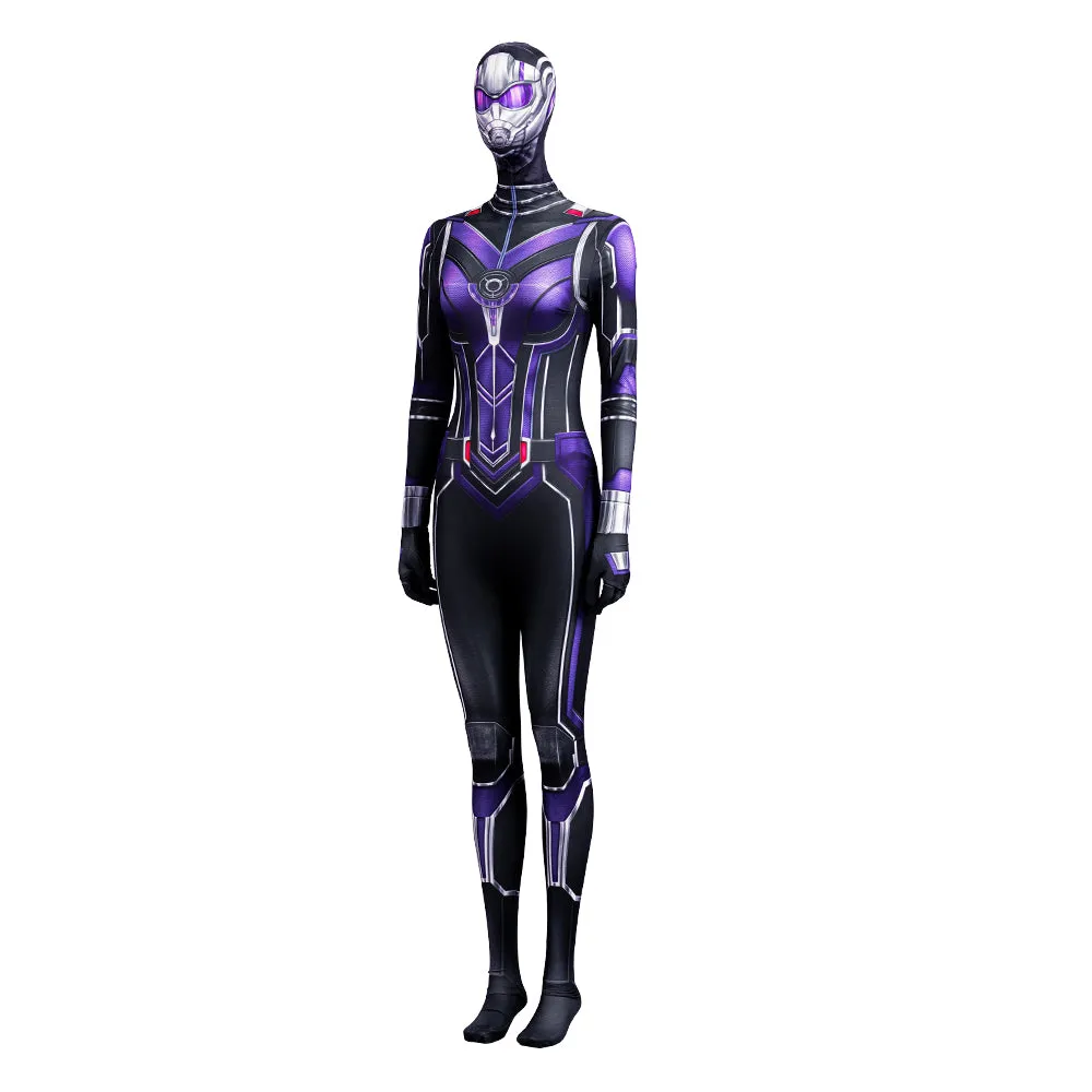 Cassie Lang Cosplay Costume Ant Man and the Wasp Quantumania Purple Jumpsuit