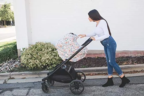 Copper Pearl Baby Car Seat Cover Canopy and Nursing Cover Multi-Use Stretchy 5-In-1 Gift "Autumn"