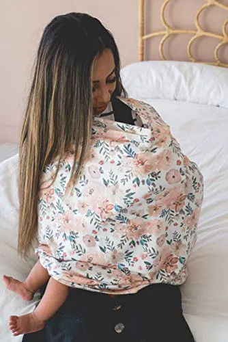 Copper Pearl Baby Car Seat Cover Canopy and Nursing Cover Multi-Use Stretchy 5-In-1 Gift "Autumn"