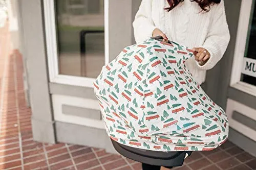 Copper Pearl Baby Car Seat Cover Canopy and Nursing Cover Multi-Use Stretchy 5 in 1 Gift"Nicholas" by Copper Pearl