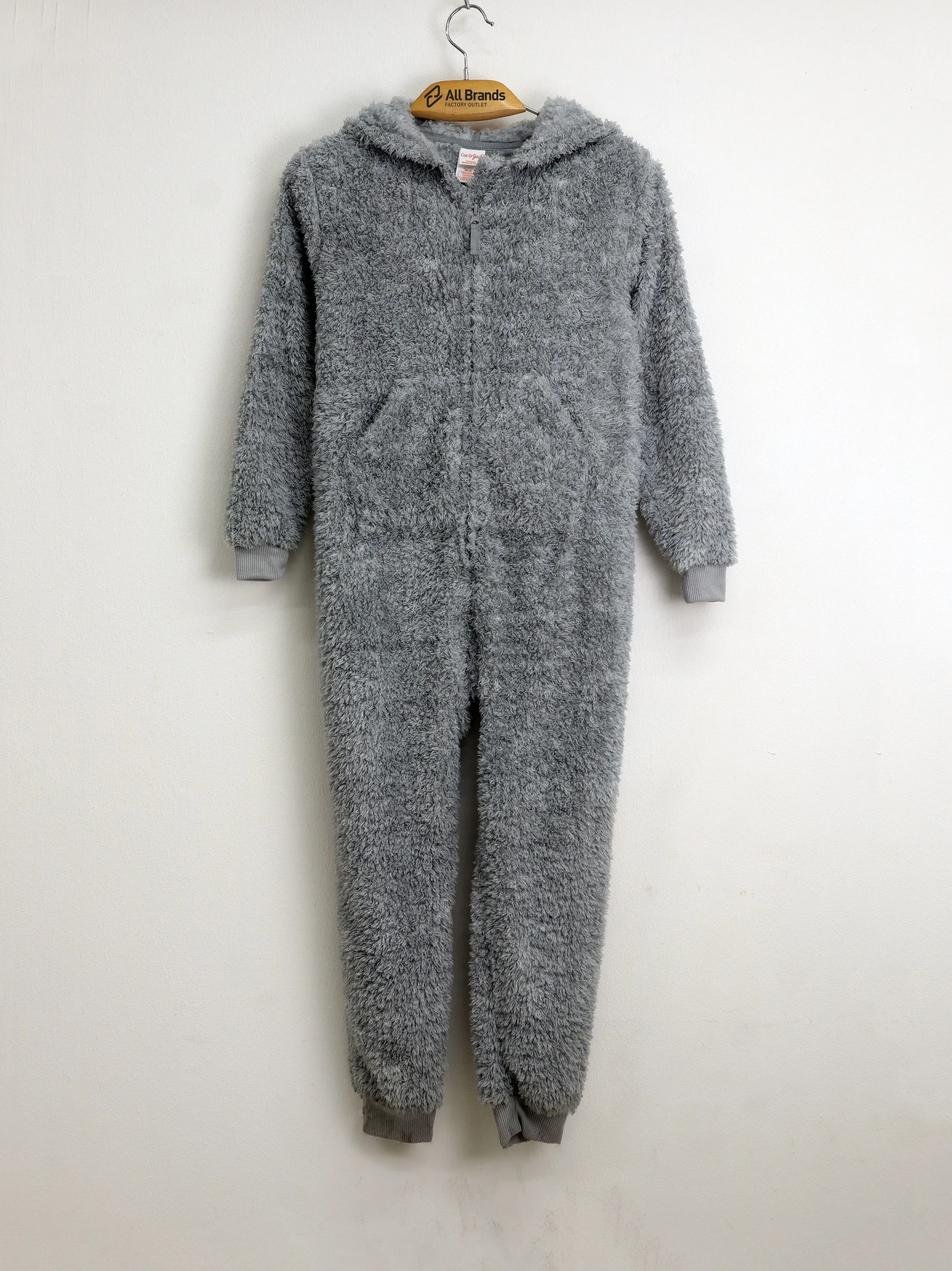Kids Boy Plie Fleece Jumpsuit,Grey