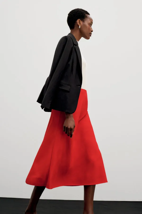 Orchard Skirt - Eco Sateen :: Maraschino