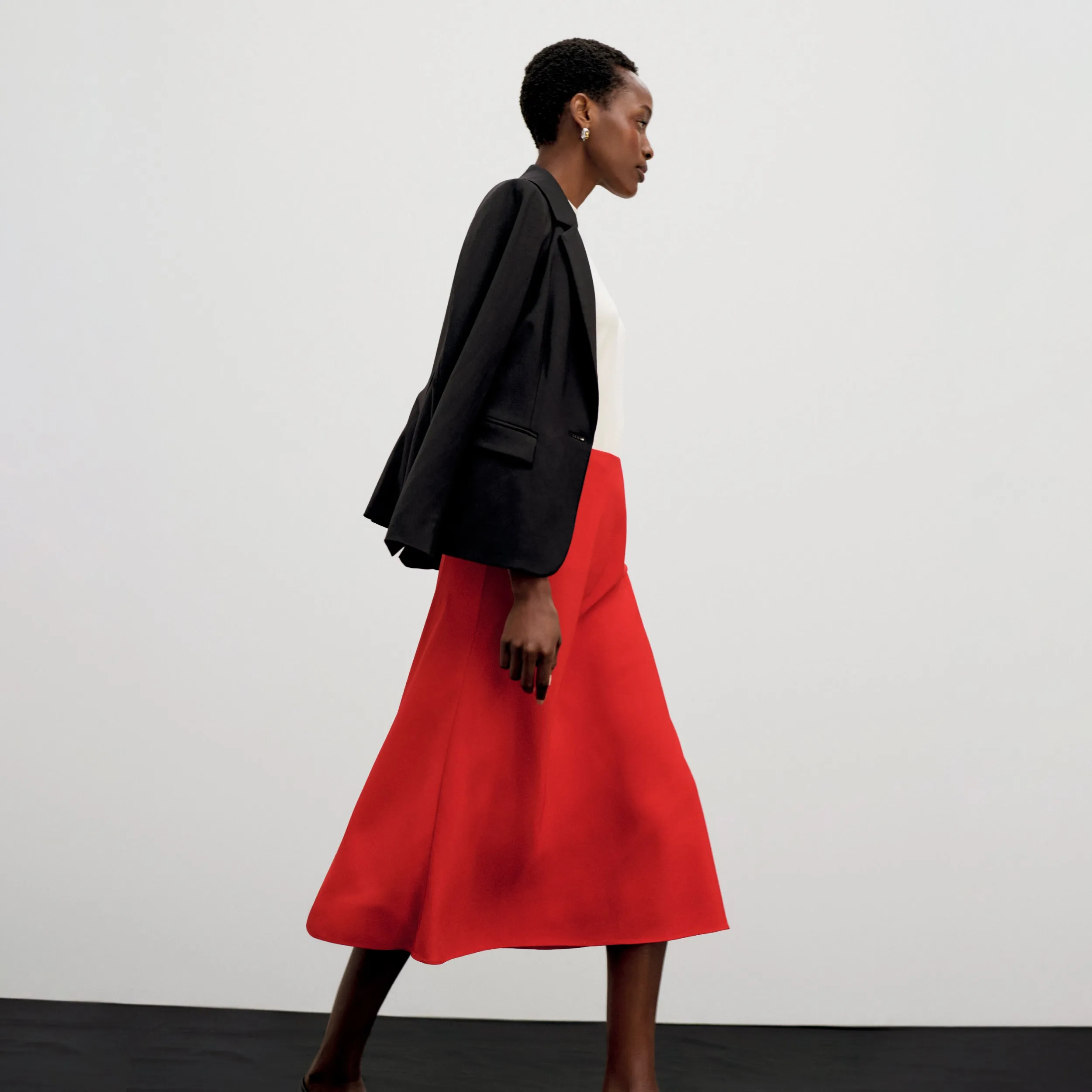 Orchard Skirt - Eco Sateen :: Maraschino