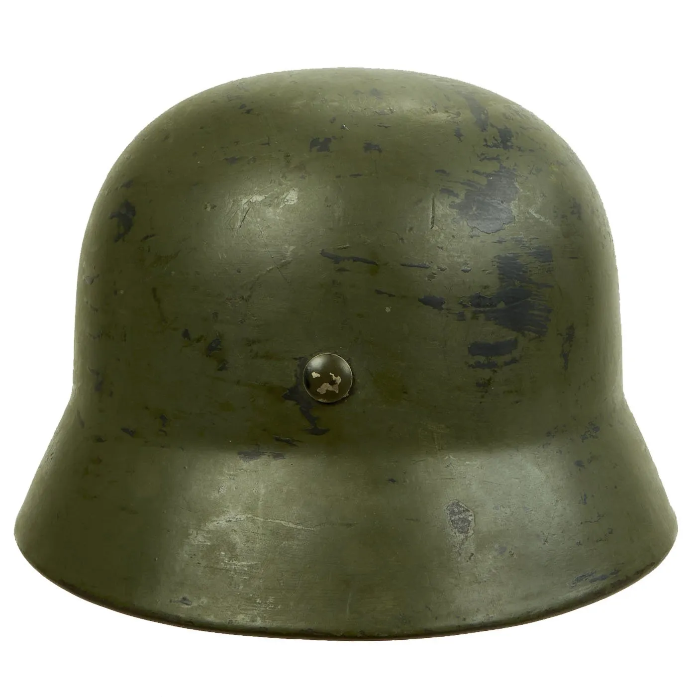 Original German WWII Named Army Heer M35 Double Decal Helmet with 1937 Dated Size 58cm Liner - SE66
