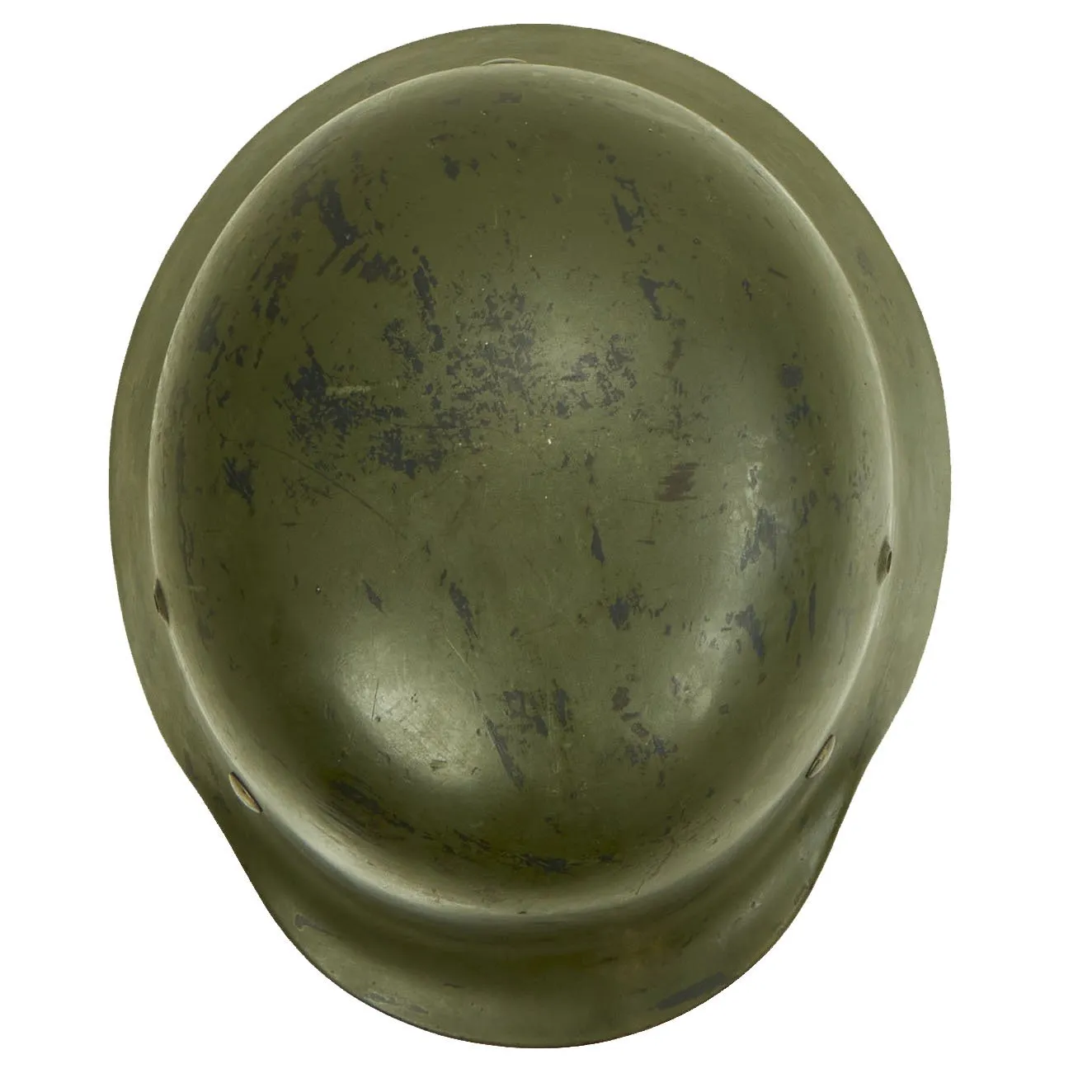 Original German WWII Named Army Heer M35 Double Decal Helmet with 1937 Dated Size 58cm Liner - SE66
